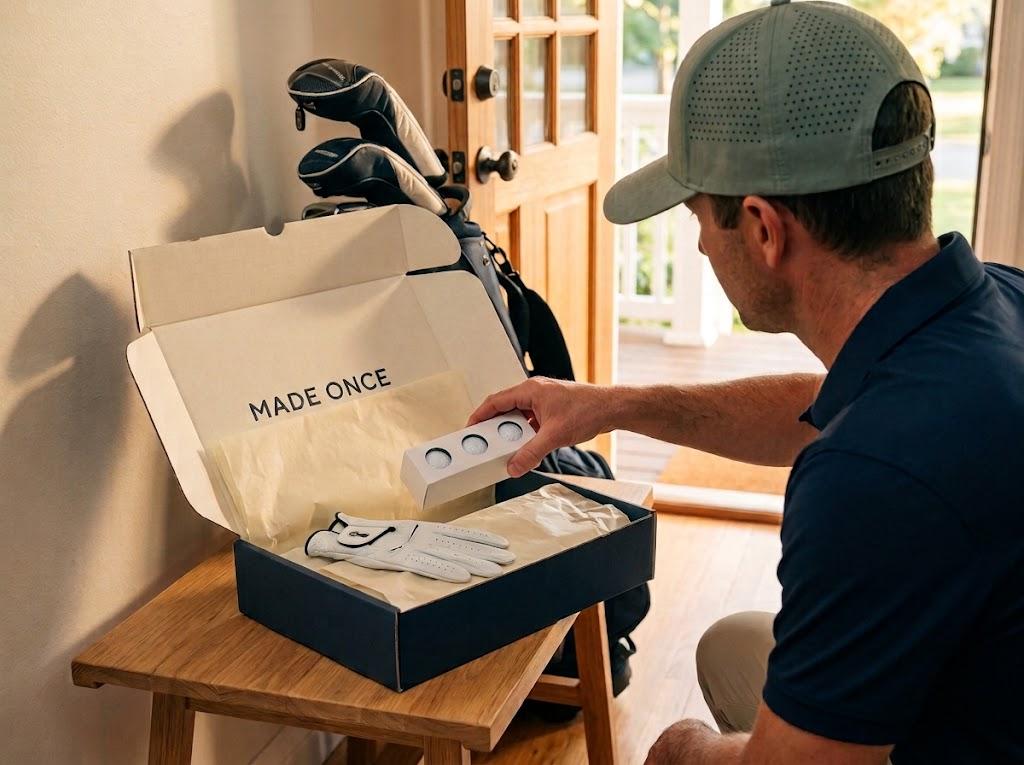 Golf extras included with a Made Once delivery